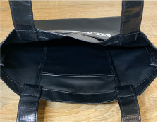 GSKオリジナルバッグ制作：ターポリントートバッグ内側